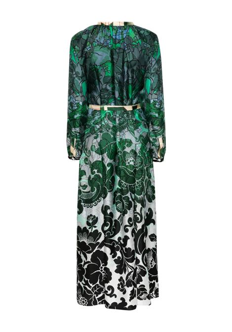 Abito in stampa floreale all-over in seta multicolore PIERRE LOUIS MASCIA | ALOE/S-AB11524511817/101